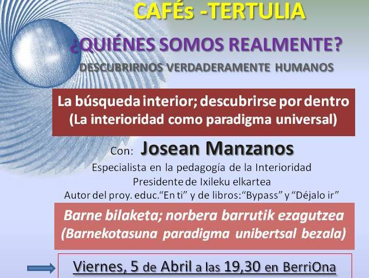 imagen Cafe Tertulia con Josean Manzanos